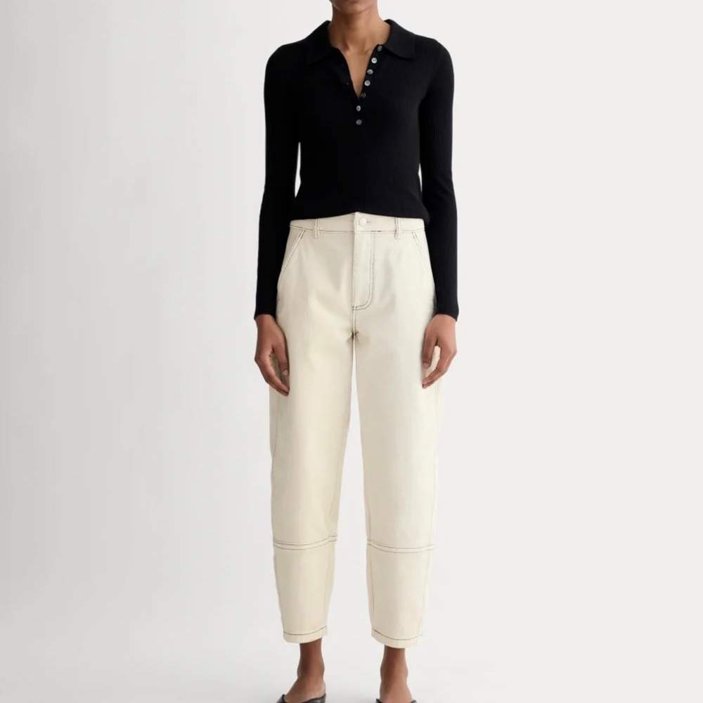 Everlane Utility Barrel Pant Natural Size 10
